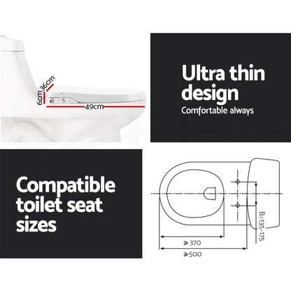 Hlpmedical Cefito non-electric bidet toilet seat cover with auto smart water wash and dry functions, designed for bathroom comfort.