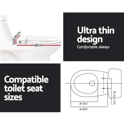 Hlpmedical Cefito non-electric bidet toilet seat cover with auto water spray, wash knob control, and hygienic design for bathroom use.