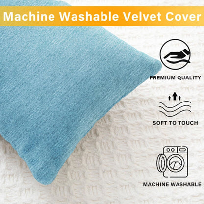 Two red cooling memory foam mini pillows, 11x7 inches, for sleeping, travel, neck, knee, lumbar support, and pets.