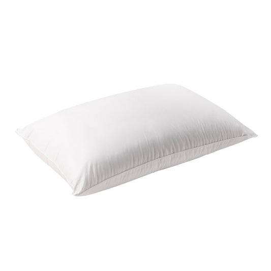 Bianca Natural Sleep white bamboo blend medium profile pillow from Hlpmedical, soft and supportive bedding pillow for restful sleep