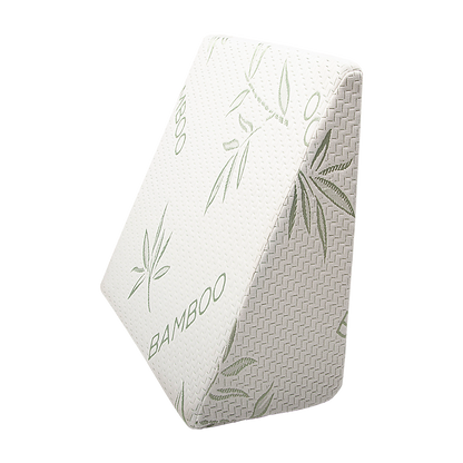Hlpmedical cooling gel memory foam bed wedge pillow with cover for neck and back support, ideal for comfortable sleep and relaxation.