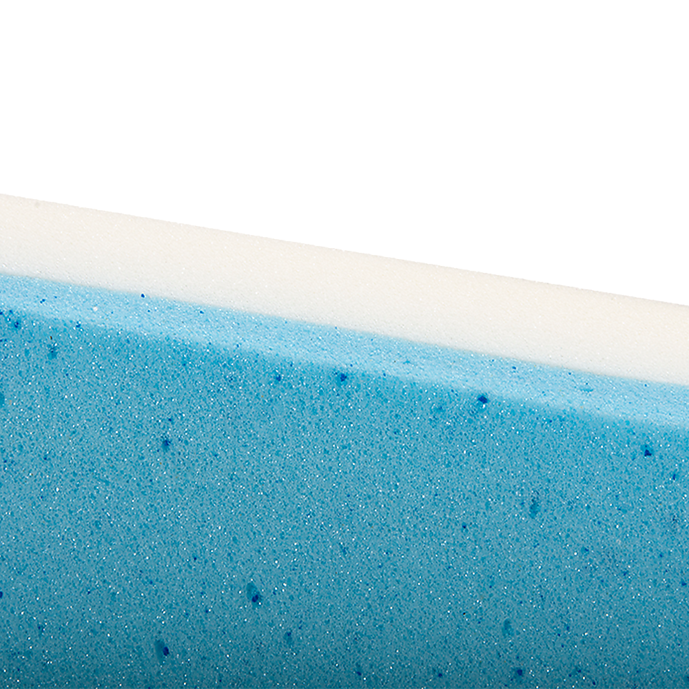 Hlpmedical cooling gel memory foam bed wedge pillow with cover, provides neck and back support for comfortable sleep.