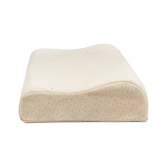 Hlpmedical natural latex sleep pillow with spine support, 30 x 50cm, ideal for comfortable bedding and proper neck alignment.