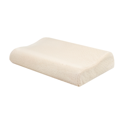 Pure natural latex sleep pillow with spine support, 30x50cm, designed for comfort and ergonomic back alignment.