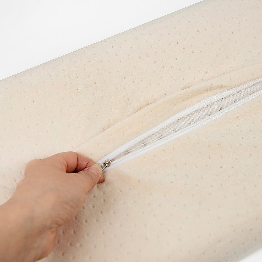 Pure natural latex sleep pillow with spine support, 30x50cm, from Hlpmedical, ideal for comfortable home bedding.