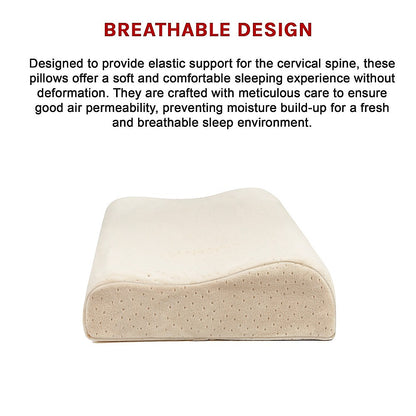 Pure natural latex sleep pillow by Hlpmedical, 30x50cm spine support pillow for comfortable home bedding.