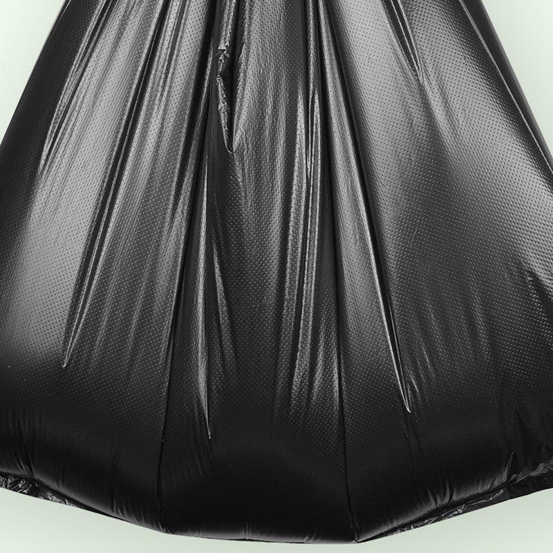 Set of 100 heavy-duty black bin bags for kitchen pedal bins, durable waste refuse sacks measuring 120x130cm, by Hlpmedical.
