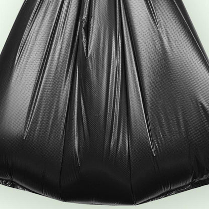 Set of 100 heavy-duty black bin bags for kitchen pedal bins, durable waste refuse sacks measuring 120x130cm, by Hlpmedical.