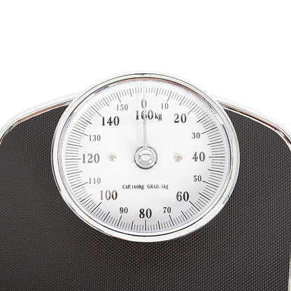 Hlpmedical medical-style bathroom scales with large analogue dial and heavy-duty mechanical design for accurate weight measurement.