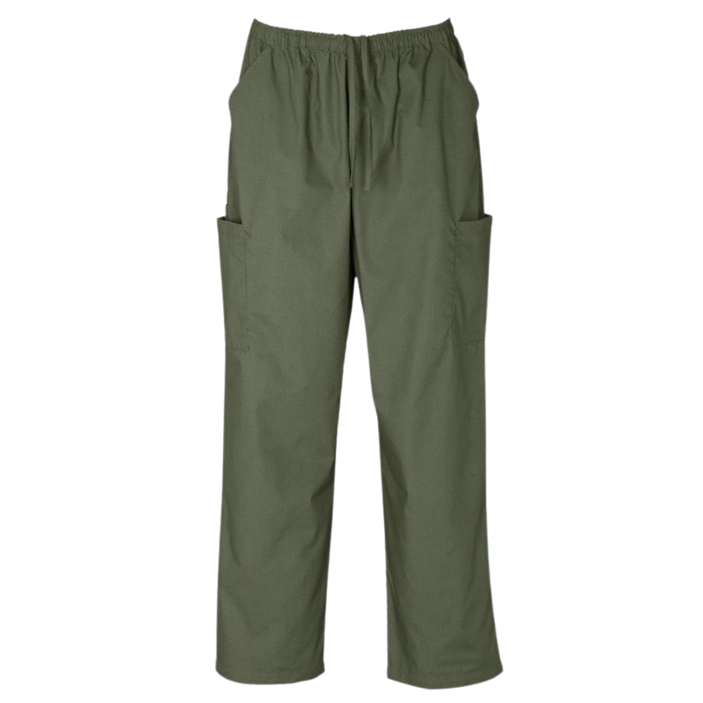 Unisex sage green classic SCRUBS cargo pants by Hlpmedical for medical, nursing, vet, and dental uniforms, size XXL.