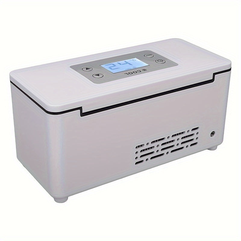 Hlpmedical insulin fridge box for outdoor use, USB car medicine cooler in a compact cooler bag for safe medication storage