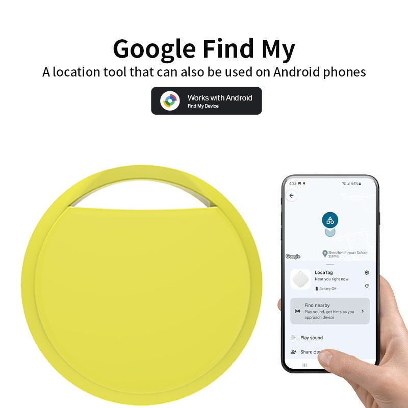 Yellow Android Tracker - Google Find My Device Compatible | Hlpmedical