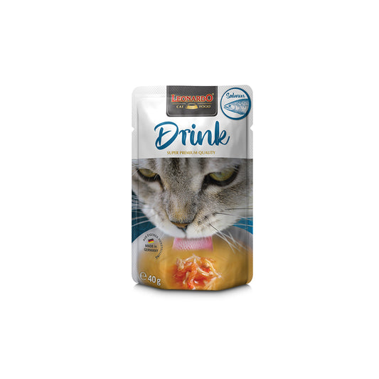 Hlpmedical Leonardo salmon wet cat food 40g pack, nutritious pet care for cats in a 20-pack.
