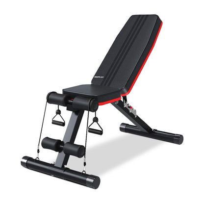 Hlpmedical PROFLEX weight bench for workout and gym press, adjustable and folding for versatile fitness and lifting exercises.