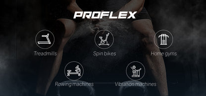 Hlpmedical PROFLEX adjustable weight bench for gym workouts, folding fitness bench with press and lifting bands in a gym setting.