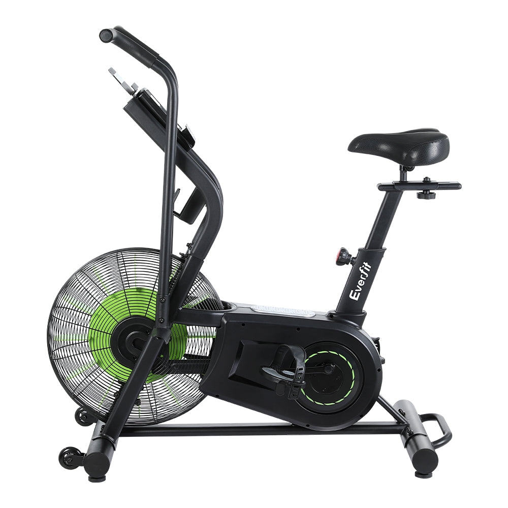 Everfit Air Bike by Hlpmedical, dual-action exercise bike for cardio workouts in a home gym setting.