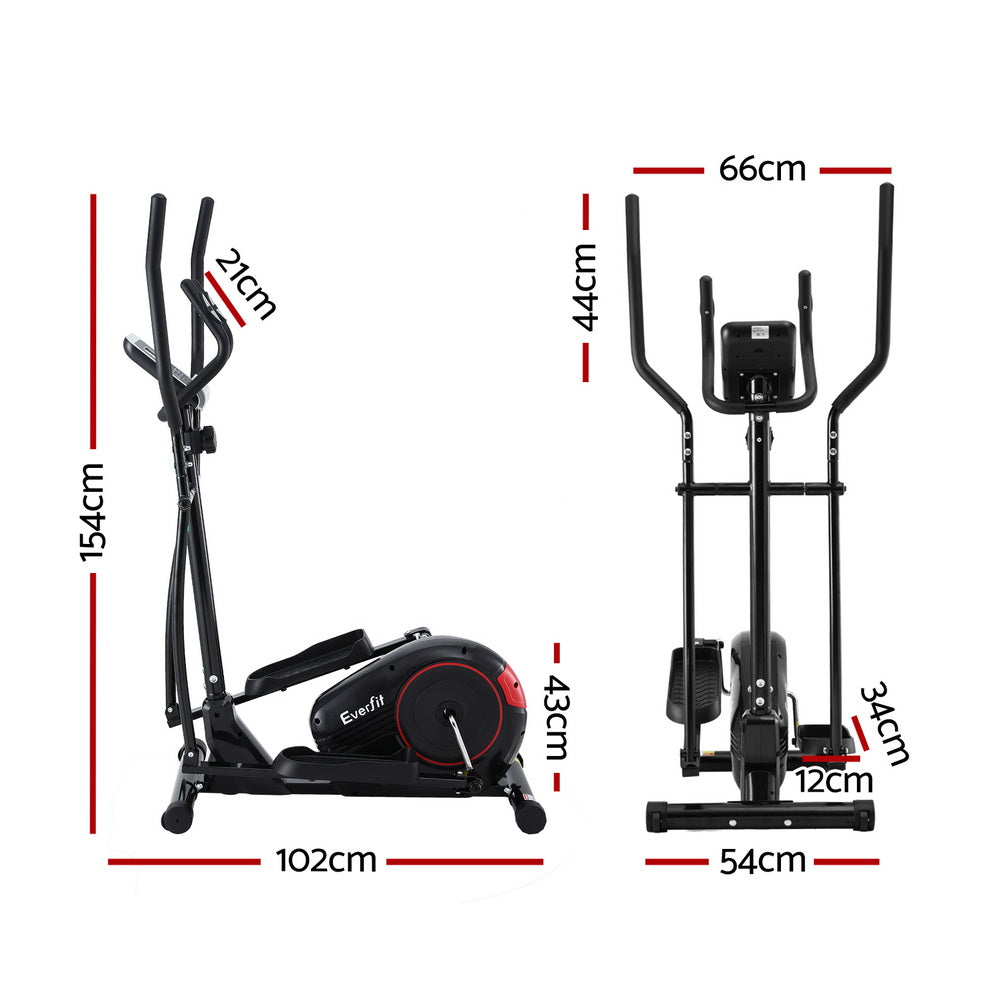 Hlpmedical Everfit exercise bike elliptical cross trainer with LCD display for home gym fitness workouts and cardio training.