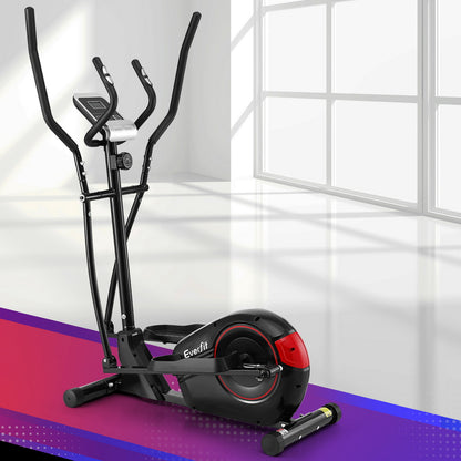 Hlpmedical Everfit exercise bike and elliptical cross trainer with LCD display for home gym fitness workouts.