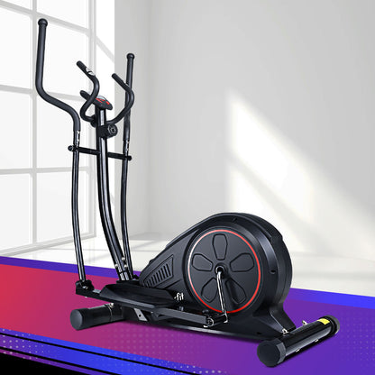 Hlpmedical Everfit exercise bike elliptical cross trainer with LCD display, compact home gym fitness machine for cardio workouts.