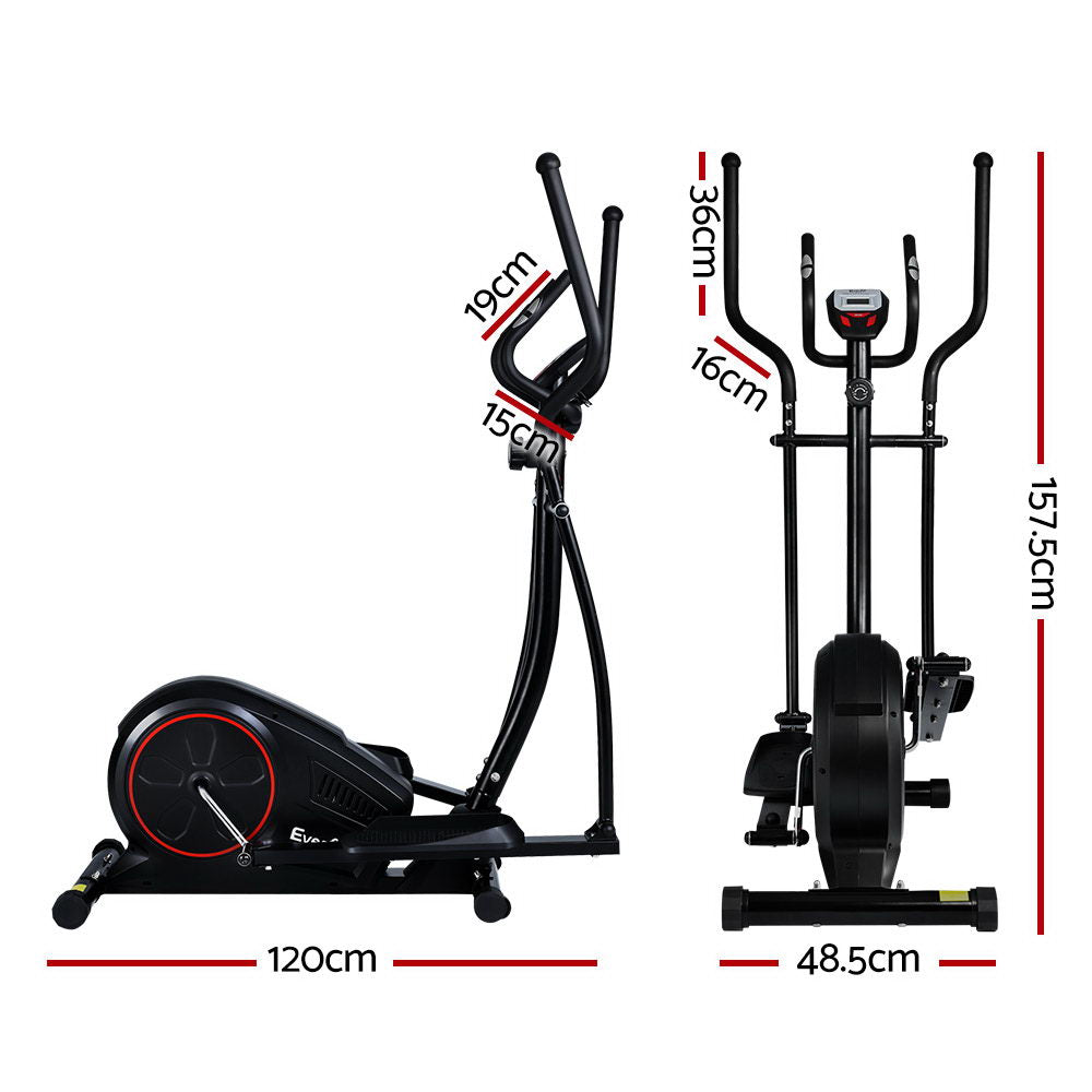 Hlpmedical Everfit exercise bike elliptical cross trainer with LCD display for home gym fitness and indoor cardio workouts
