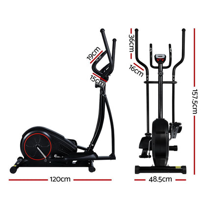 Hlpmedical Everfit exercise bike elliptical cross trainer with LCD display for home gym fitness and indoor cardio workouts