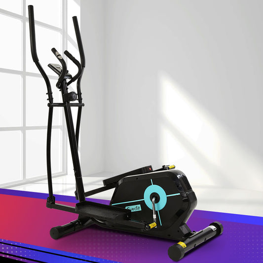 Hlpmedical Everfit exercise bike elliptical cross trainer for home gym, with magnetic resistance and digital display.