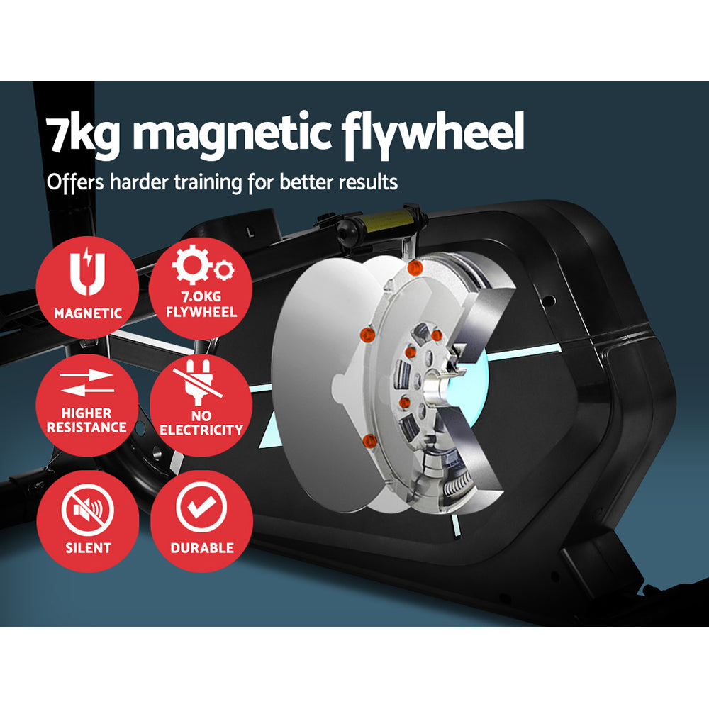 Hlpmedical Everfit exercise bike elliptical cross trainer for home gym, with magnetic resistance and digital display.