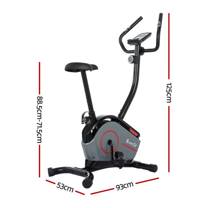Everfit Magnetic Exercise Bike by Hlpmedical featuring 8 levels of resistance for home gym cardio workouts.