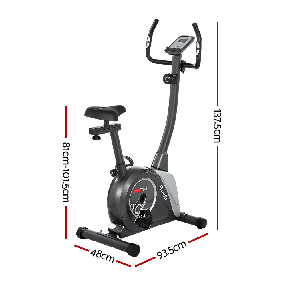 Everfit magnetic exercise bike from Hlpmedical, upright design for home gym cardio workouts, durable and easy to use.