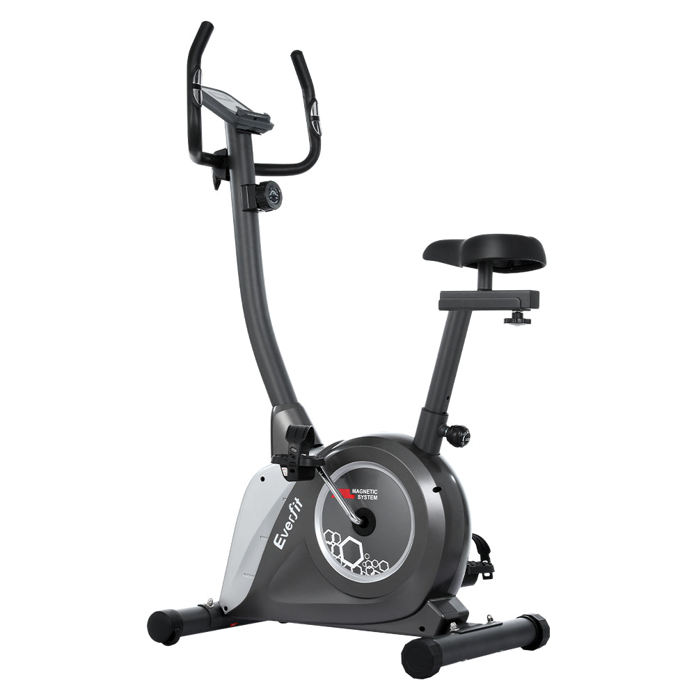Everfit magnetic exercise bike by Hlpmedical, upright stationary bike for home gym cardio workouts.