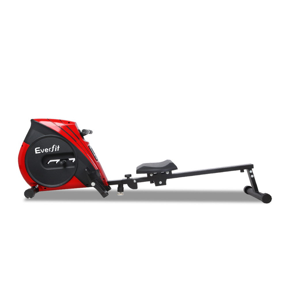 Everfit rowing machine by Hlpmedical with elastic rope resistance for home cardio fitness and exercise workouts.
