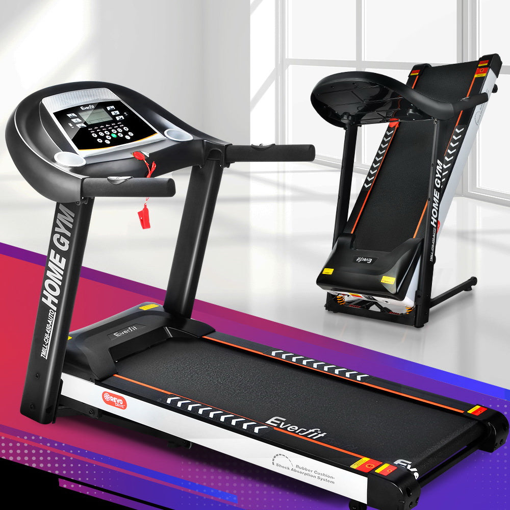Hlpmedical Everfit treadmill with electric auto incline, home gym fitness exercise machine, 450mm running surface.