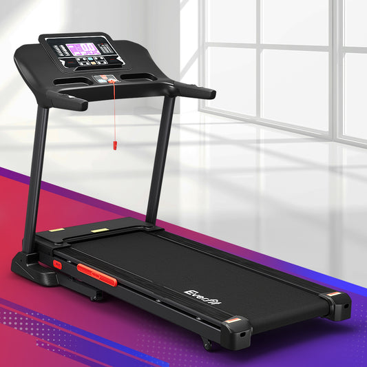 Everfit electric treadmill with auto incline, home gym fitness exercise machine, 520mm width by Hlpmedical.