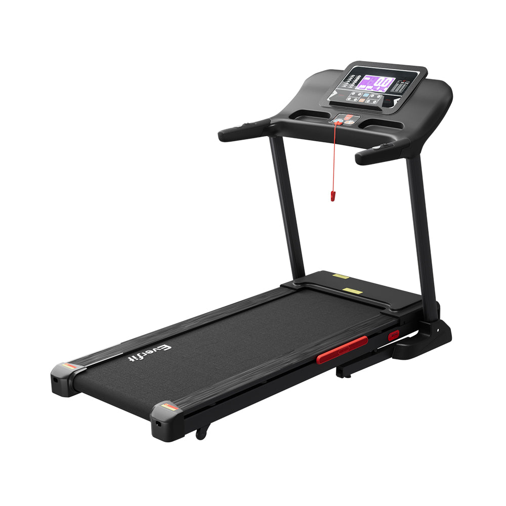 Hlpmedical Everfit electric treadmill with auto incline for home gym workouts, 520mm running deck for fitness exercise.