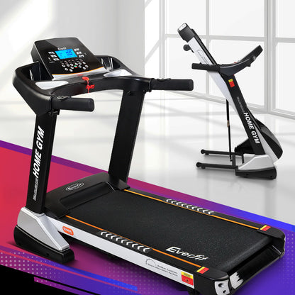 Everfit electric treadmill with auto incline, spring support for home gym fitness, 480mm width, by Hlpmedical.