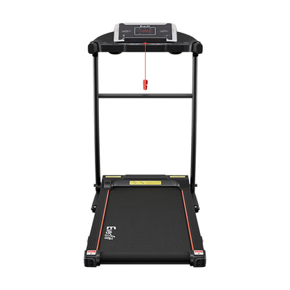 Everfit electric treadmill by Hlpmedical showing a home gym fitness machine with incline adjustment, 400mm running deck.
