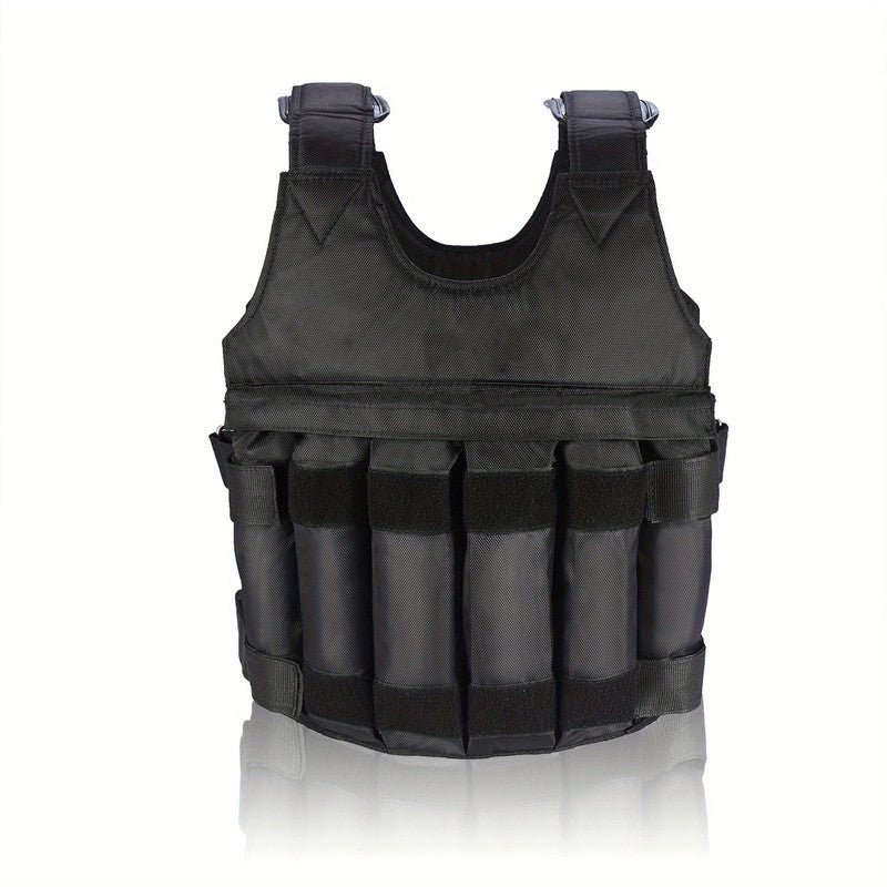 Hlpmedical adjustable 50kg weighted vest for fitness training, designed for gym and exercise weight training.