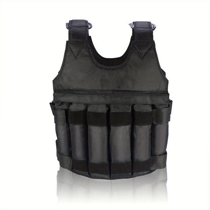 Hlpmedical adjustable 50kg weighted vest for fitness training, designed for gym and exercise weight training.