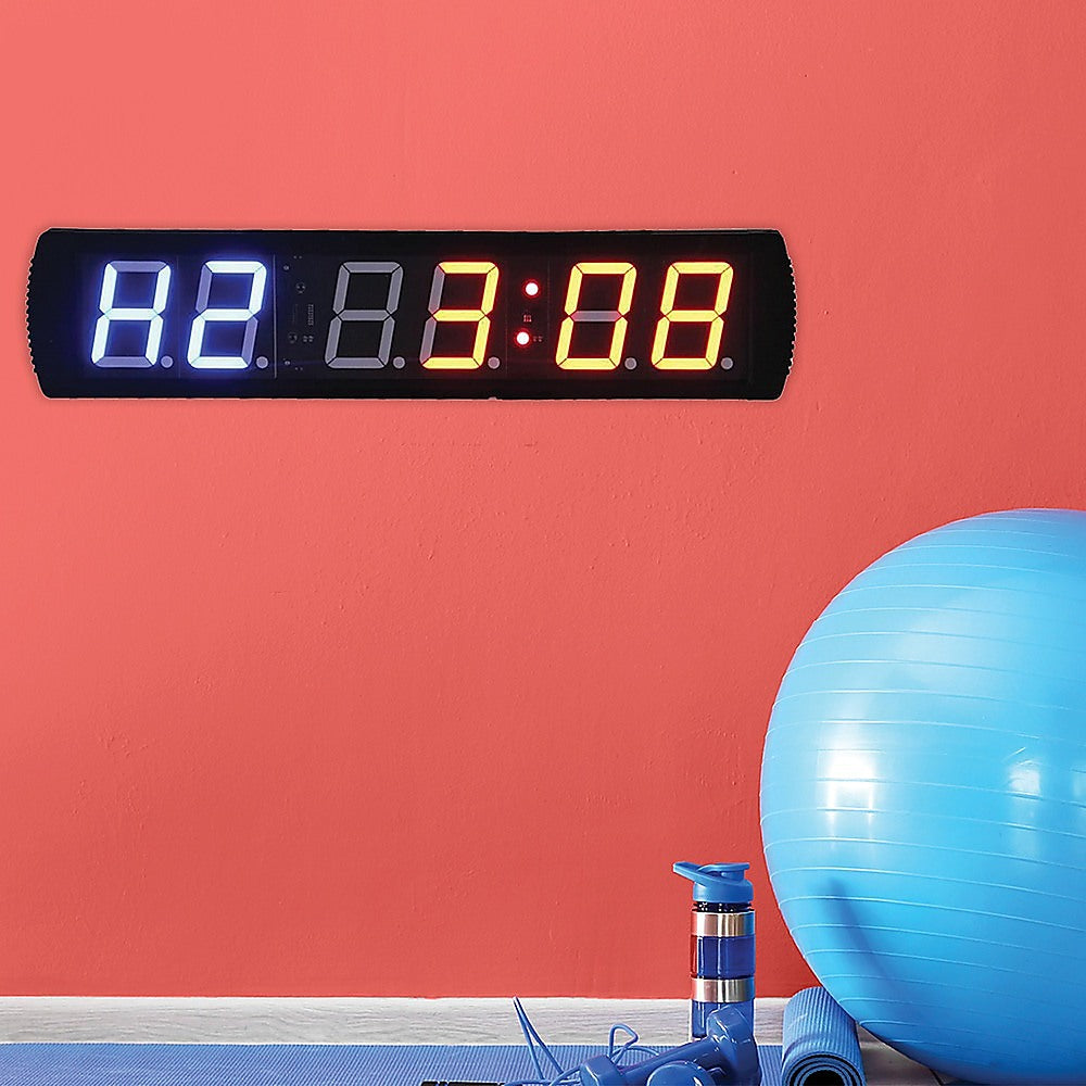 Hlpmedical 6-digit digital timer with LED display for interval training, gym workout, and fitness exercise monitoring.