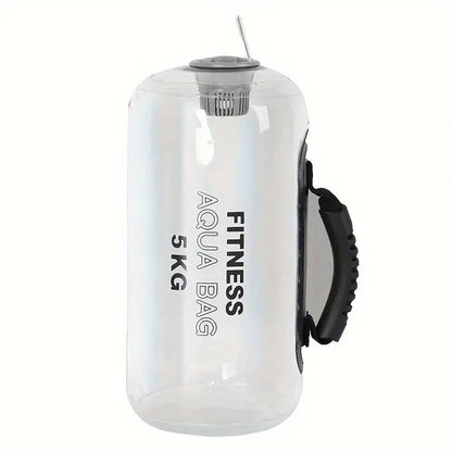 Hlpmedical adjustable inflatable water weight bag for fitness and squat training, 20kg, gym equipment for strength exercises.