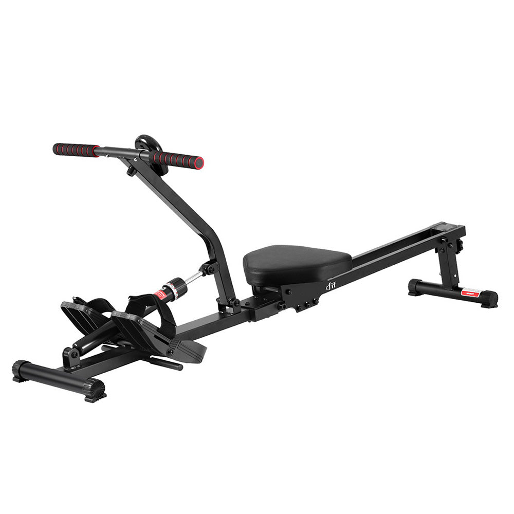 Everfit hydraulic rowing machine by Hlpmedical with 12 resistance levels for cardio exercise and fitness training.