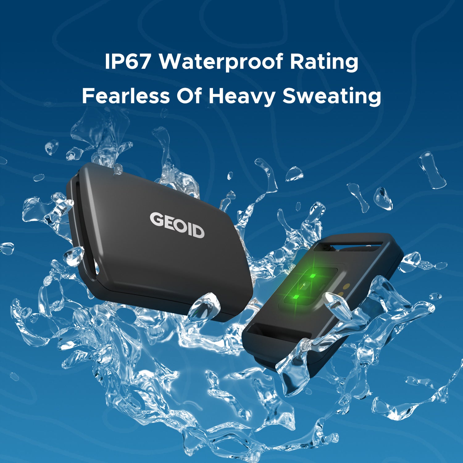 Hlpmedical optical armband heart rate monitor in black, Bluetooth and ANT+ compatible, IP67 waterproof for fitness training.