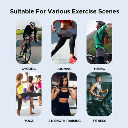 Hlpmedical optical armband heart rate monitor in black with Bluetooth and ANT+, IP67 waterproof for fitness training.