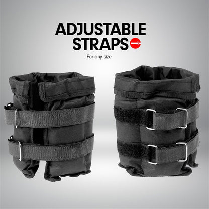 Hlpmedical Powertrain Sports adjustable 1kg ankle weights for exercise, gym workouts, yoga, and wrist fitness training.