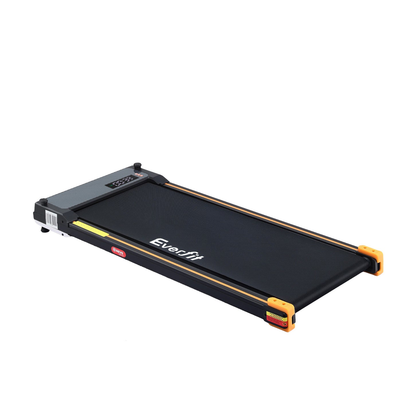 Everfit 2 Side Walking Pad Treadmill with Massage Function in black, compact fitness equipment for home exercise and walking workouts.