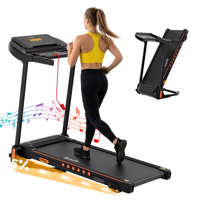 Hlpmedical Everfit electric treadmill with incline, home gym fitness equipment, 390mm running deck, for exercise and cardio workouts.