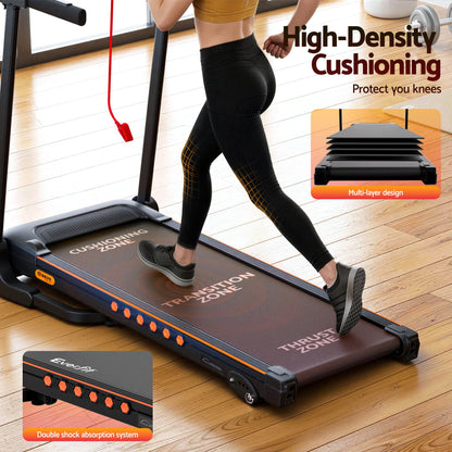 Everfit electric treadmill by Hlpmedical with incline feature, suitable for home gym cardio workouts, 390mm running deck.
