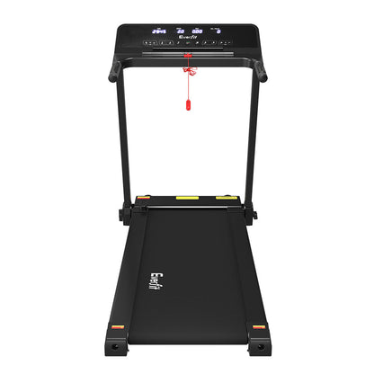 Everfit electric treadmill by Hlpmedical with foldable design, black finish, 420mm width, suitable for home gym workouts.