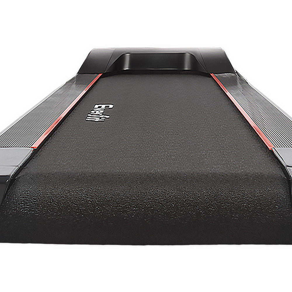Everfit electric foldable treadmill by Hlpmedical for home gym fitness, showing the running belt and control panel.