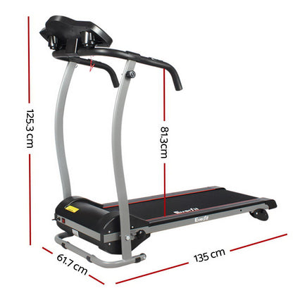 Everfit electric treadmill by Hlpmedical, foldable home gym exercise machine with 360mm running belt for fitness workouts.